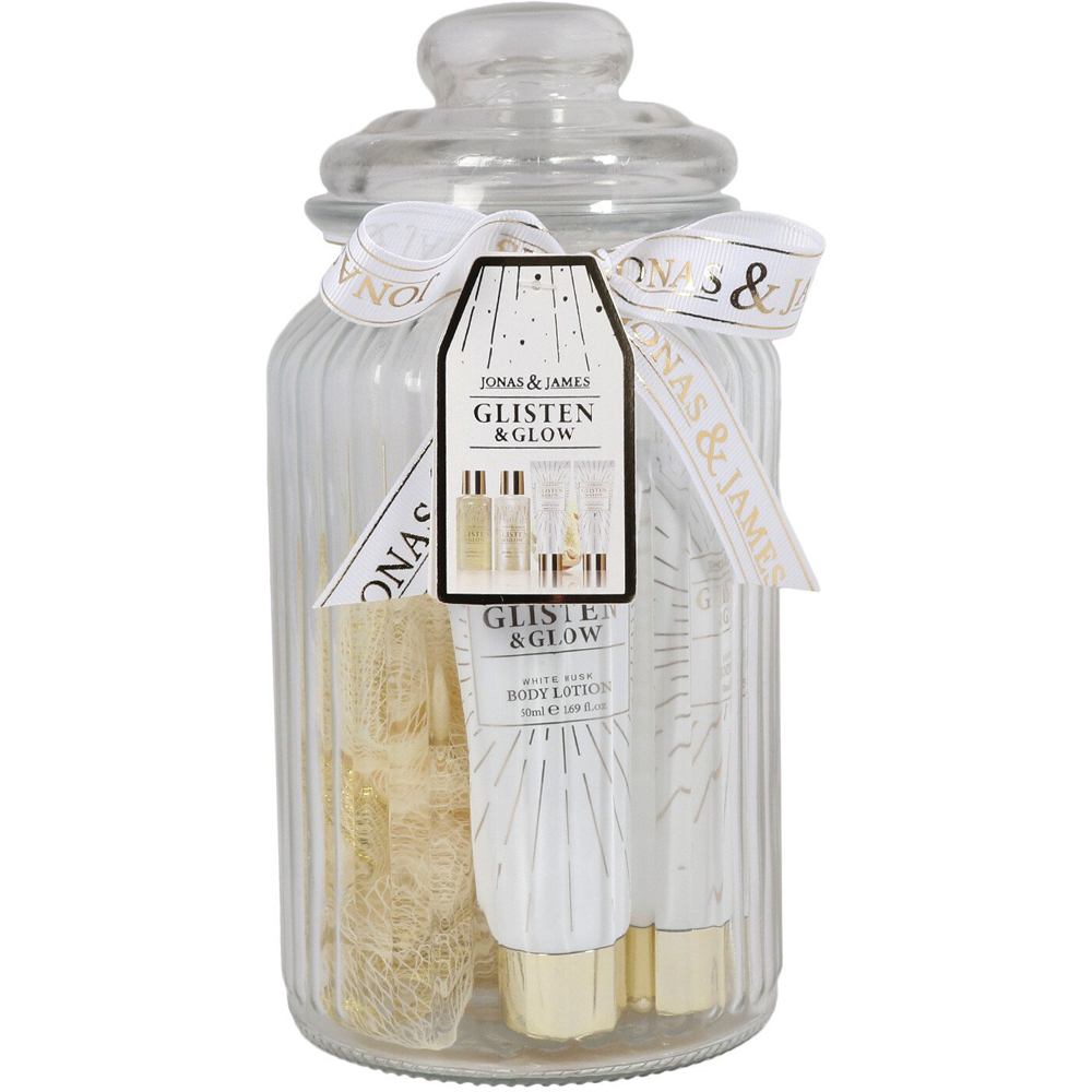 Jonas & James Glisten and Glow Clear Jar Skincare Gift Set Image