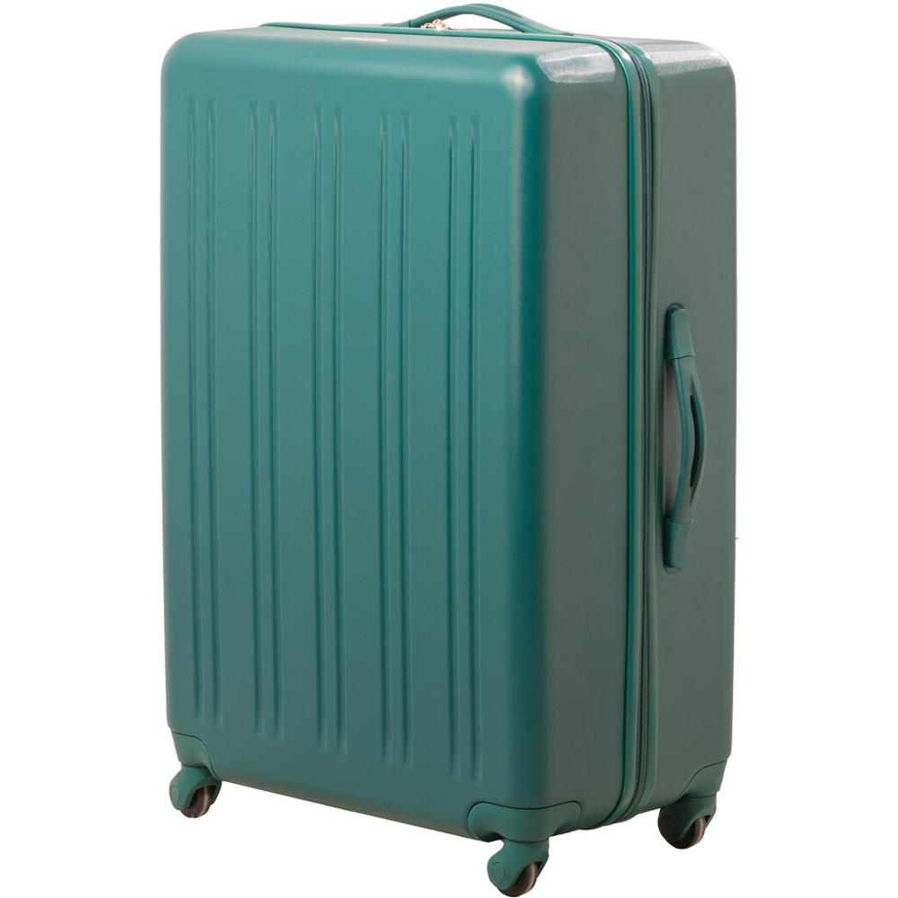 3 Piece Travel Gear Ribbed Hard Shell Luggage Set Forest Green Image 3