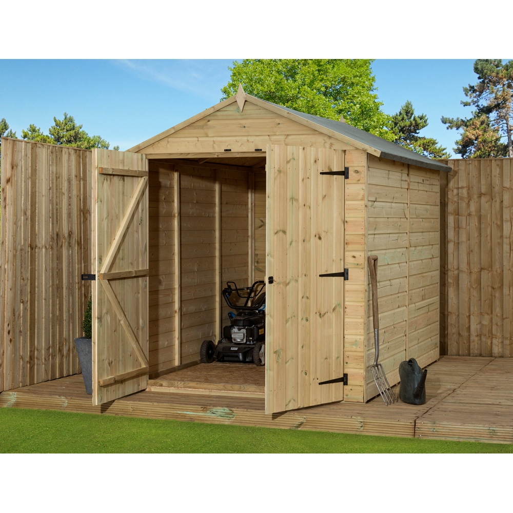 Empire Sheds 9500 6 x 10ft Tongue and Groove Apex Garden Shed Image 2
