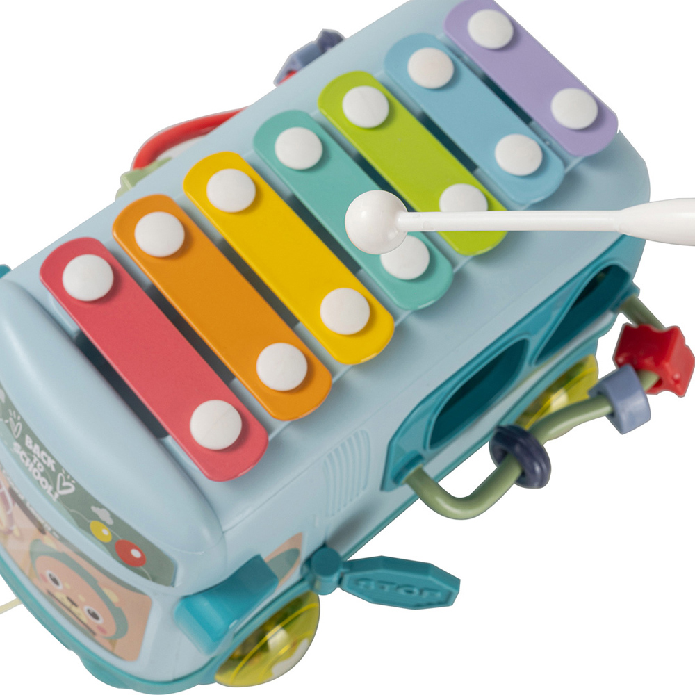H&O Direct Kids Bus-Shape Musical Xylophone Toy Image 5