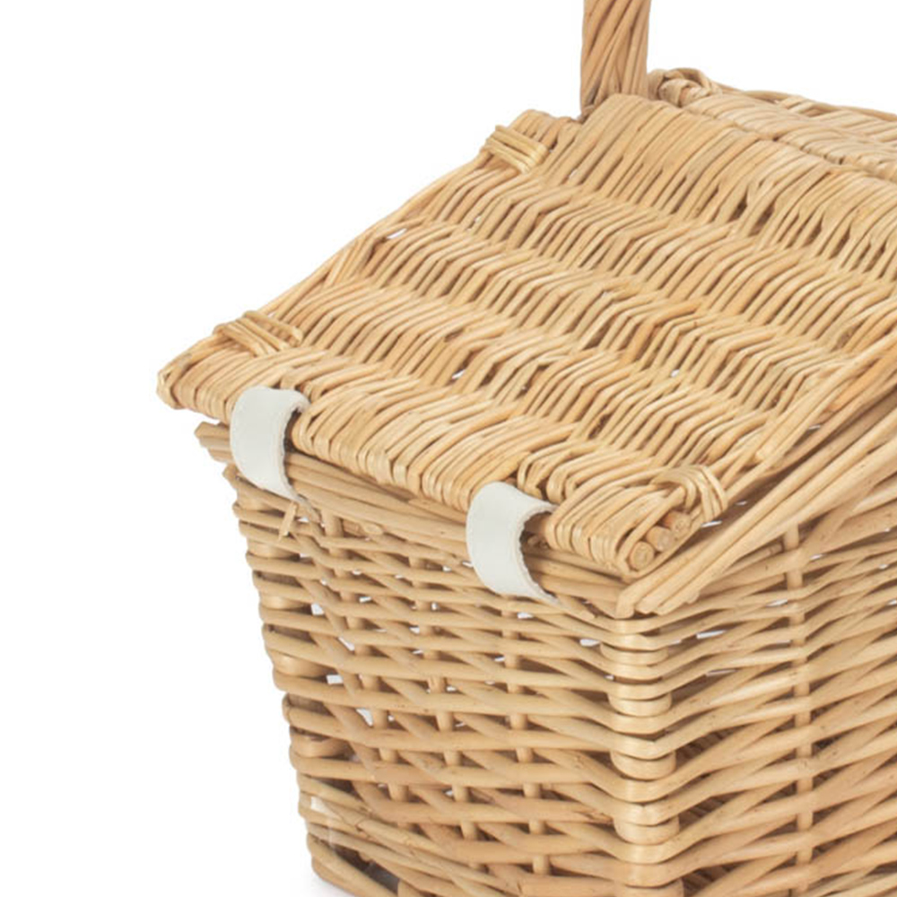 Red Hamper Small Double Lid Picnic Basket Wilko