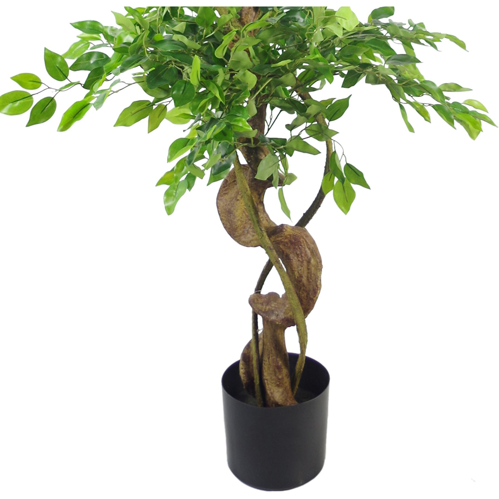 Leaf Artificial Japanese Twisted Ficus Fruticosa Tree Pot 150cm Image 3