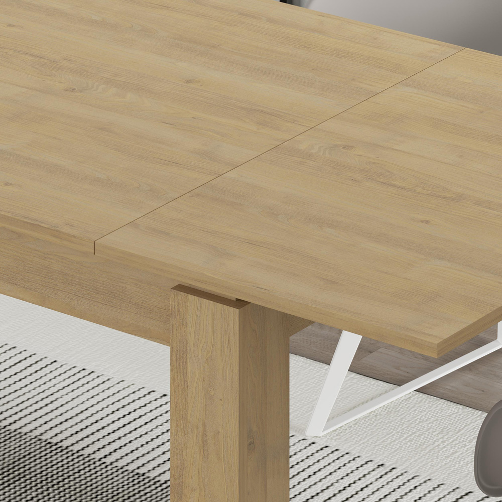 Decortie Tolmen 6 Seater Sapphire Oak Dining Table Image 3