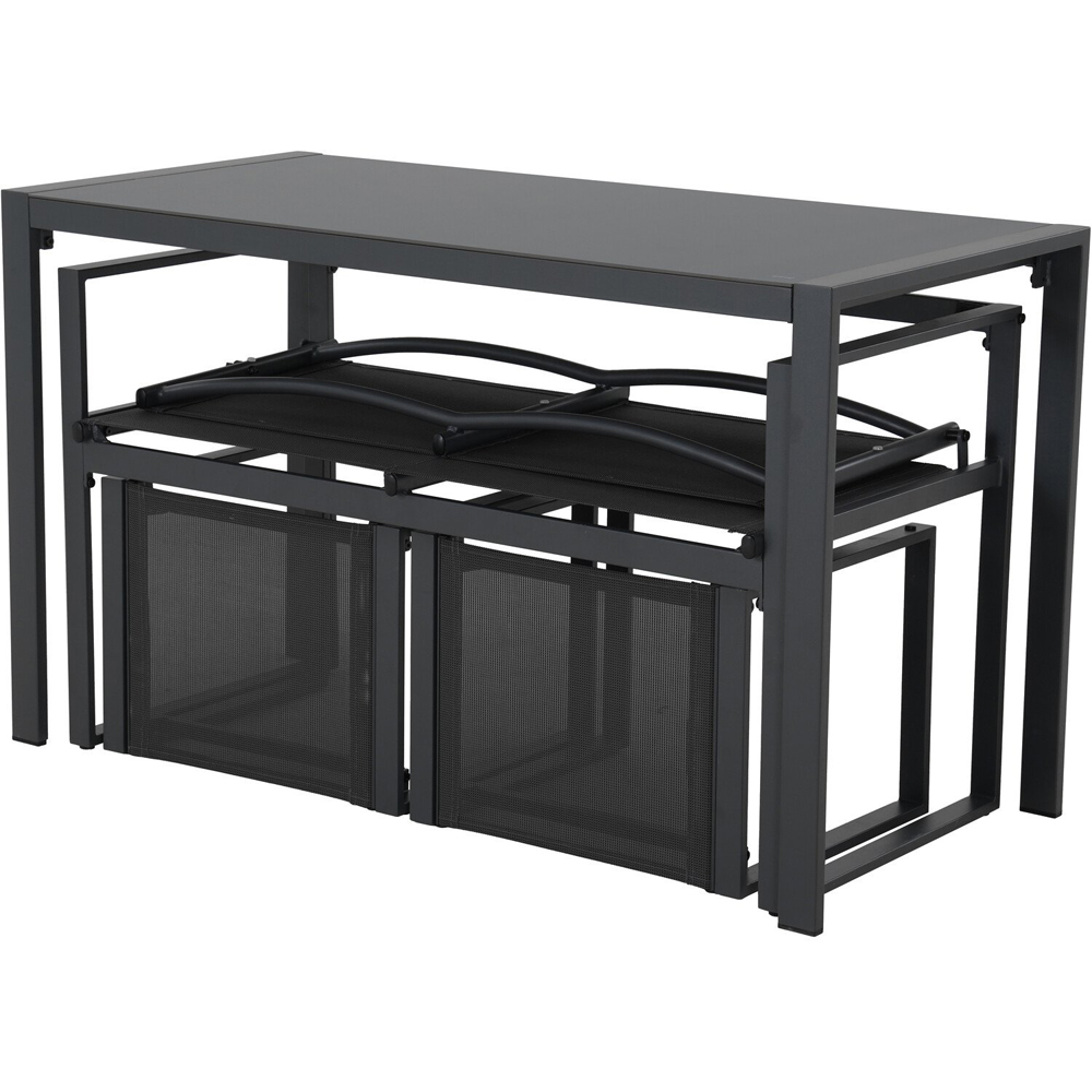 Marley Dining Set Black Image 4