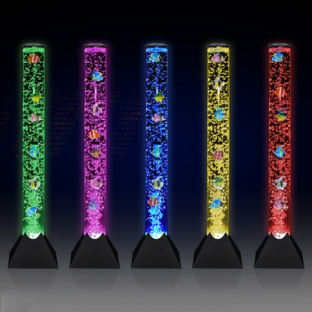ValueLights Bubble LED Fish Lamp with Black Base 80cm Image 2