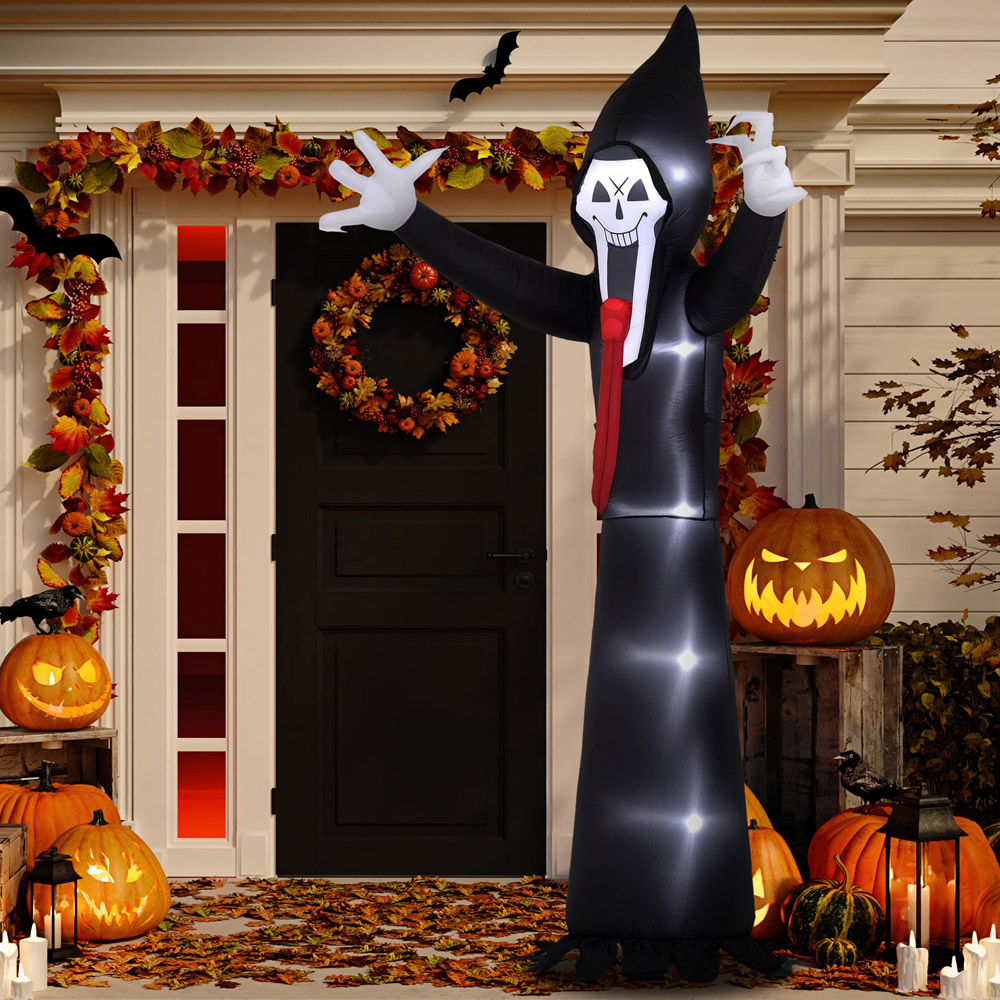 Outsunny Inflatable Grim Reaper Halloween Decoration 10ft Image 5