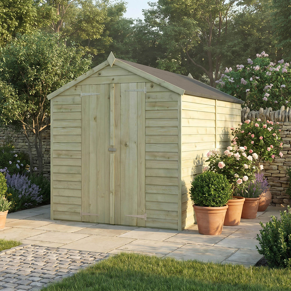 Mercia 10 x 6ft Double Door Overlap Apex Shed Image 2