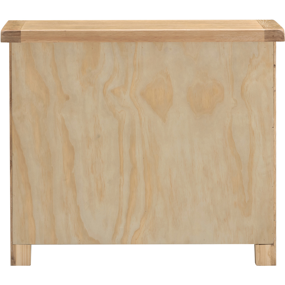 Seconique Windsor 3 Drawer Natural Oak Storage Chest Image 6