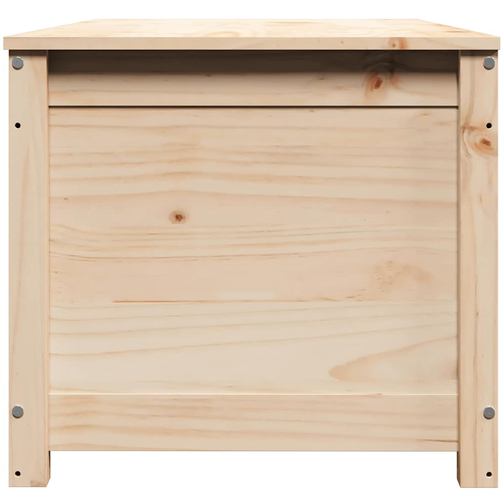 vidaXL Natural Solid Pinewood Storage Box with Lift Up Lid Image 8