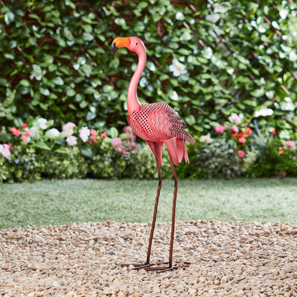 Garden Gear Flamingo Metal Ornament Image 4