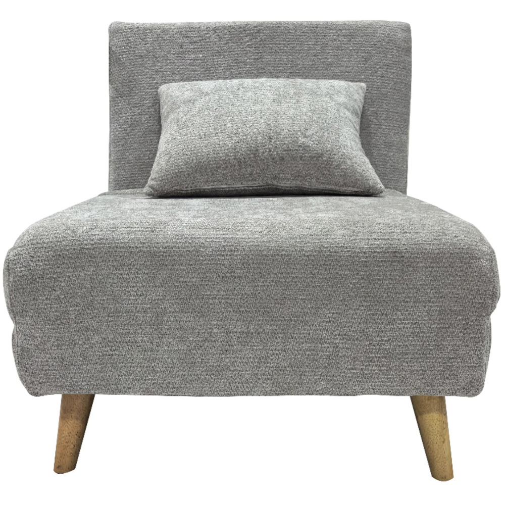 Indoor Living Joel Uno Single Seater Grey Sofa Bed Chair Image 3