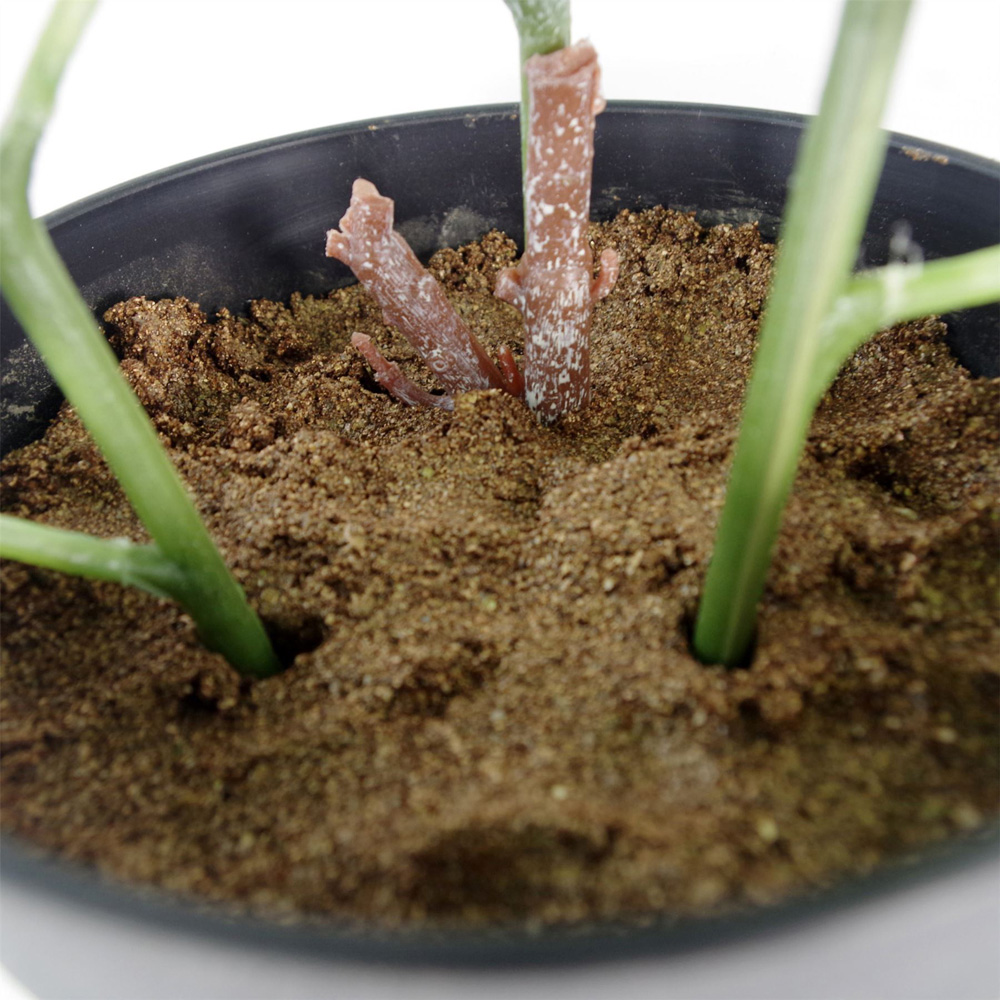 Leaf Red Dhalia Artificial Plant in Pot 50cm Image 2