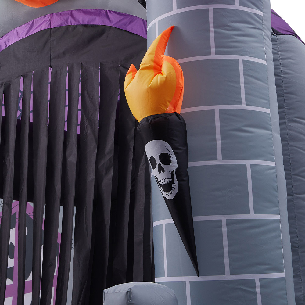 Living and Home Halloween Inflatable LED Haunted House Castle 11ft Image 5