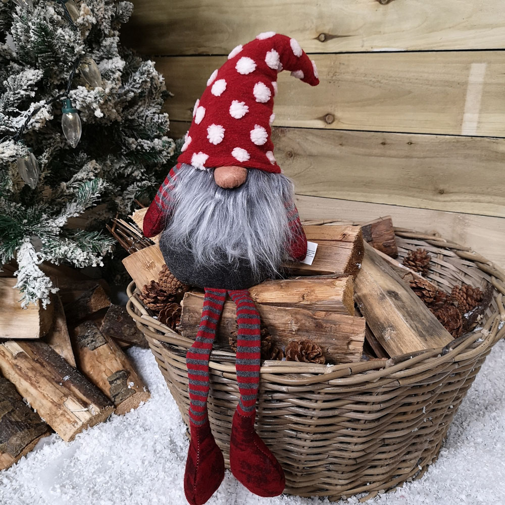 Samuel Alexander Dangly Legs Gonk Christmas Decoration with Polka Dot Hat 67cm Image 2