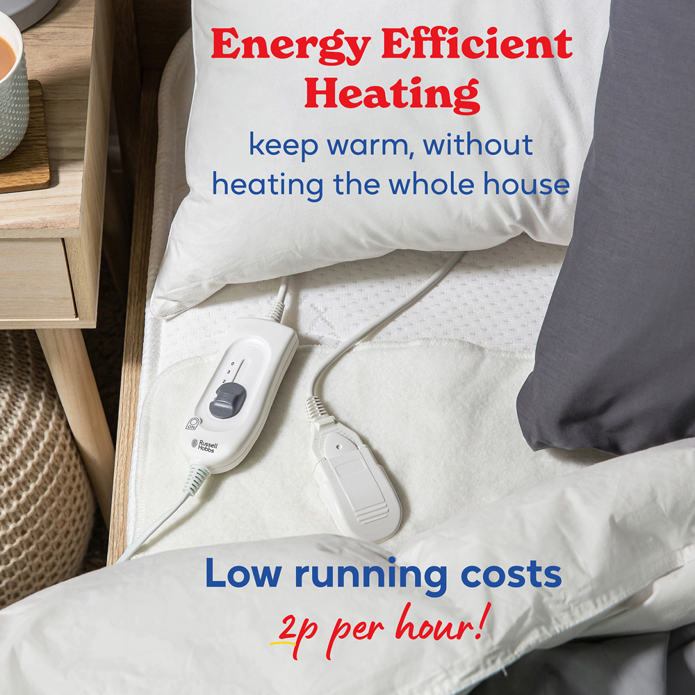 Russell Hobbs Single Electric Underblanket with 3 Heat Settings Image 7
