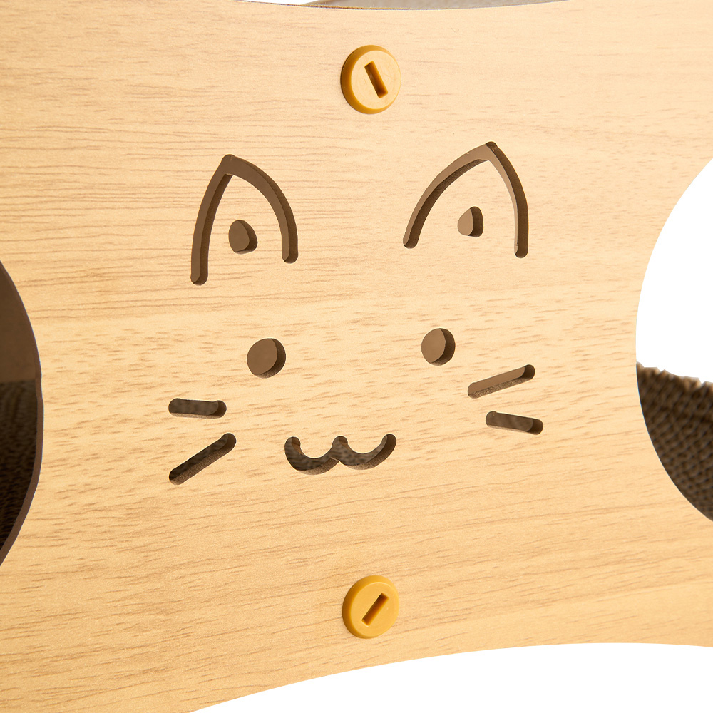 H&O Direct 2 in 1 Cat Scratching House Cardboard Bed 45 x 22 x 24cm Image 6