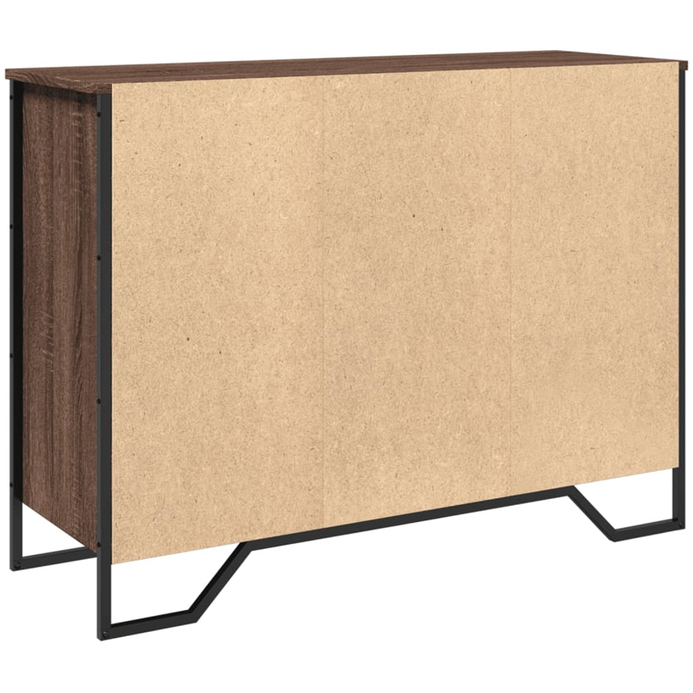vidaXL 6 Shelf Brown Oak Sideboard Image 5