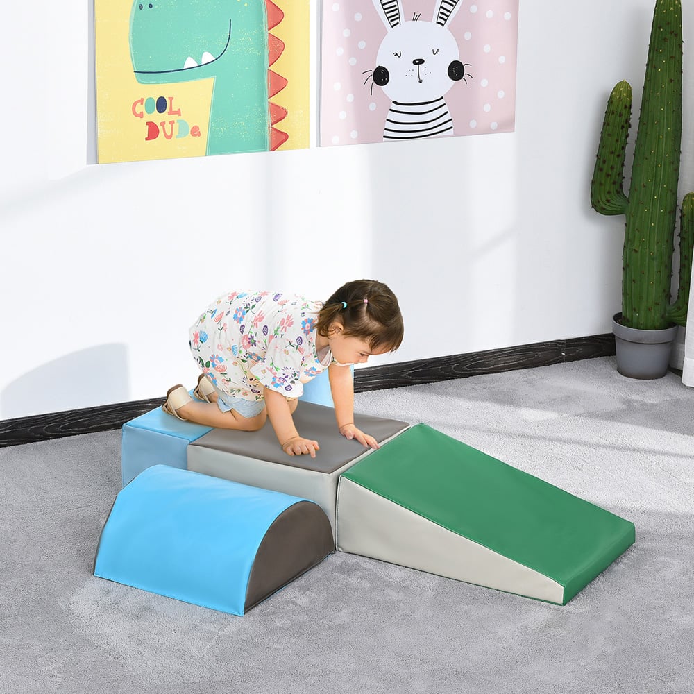 Tommy Toys Kids 5 Piece Soft Climb and Crawl Play Set Image 2