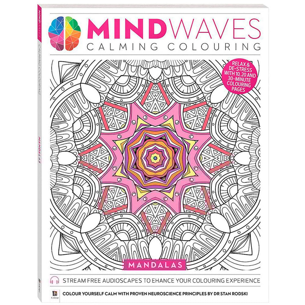 Single Hinkler Mindwaves Calming Colouring Book in Assorted styles Image 3