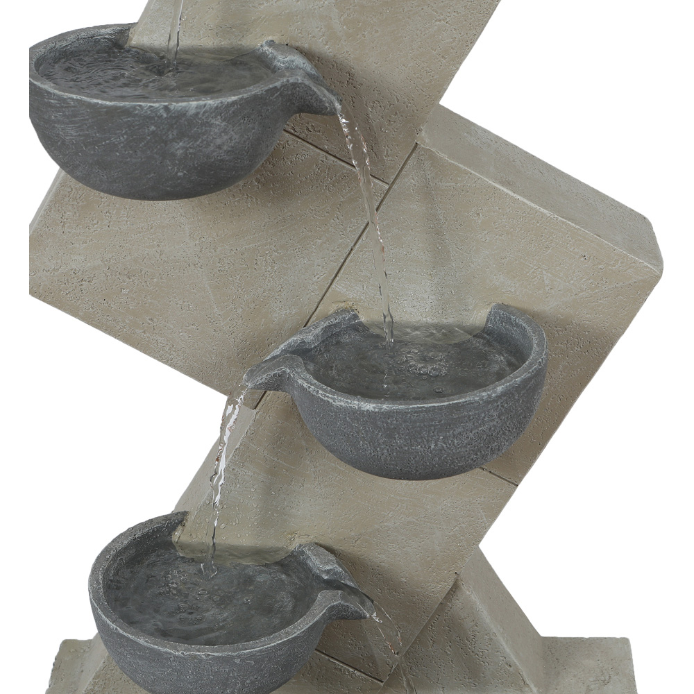 Gardenkraft Polyresin Four Bowls Water Feature Image 5