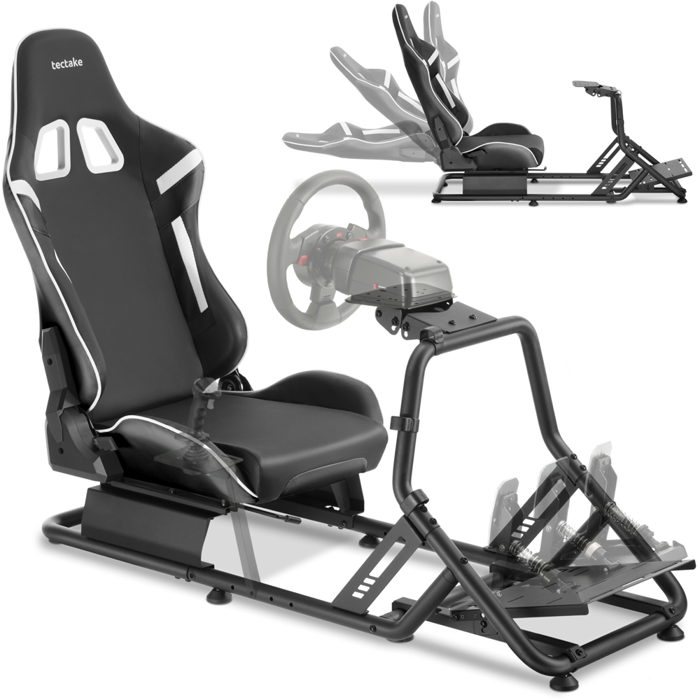 tectake Black Racing Seat Gaming Chair Image 2