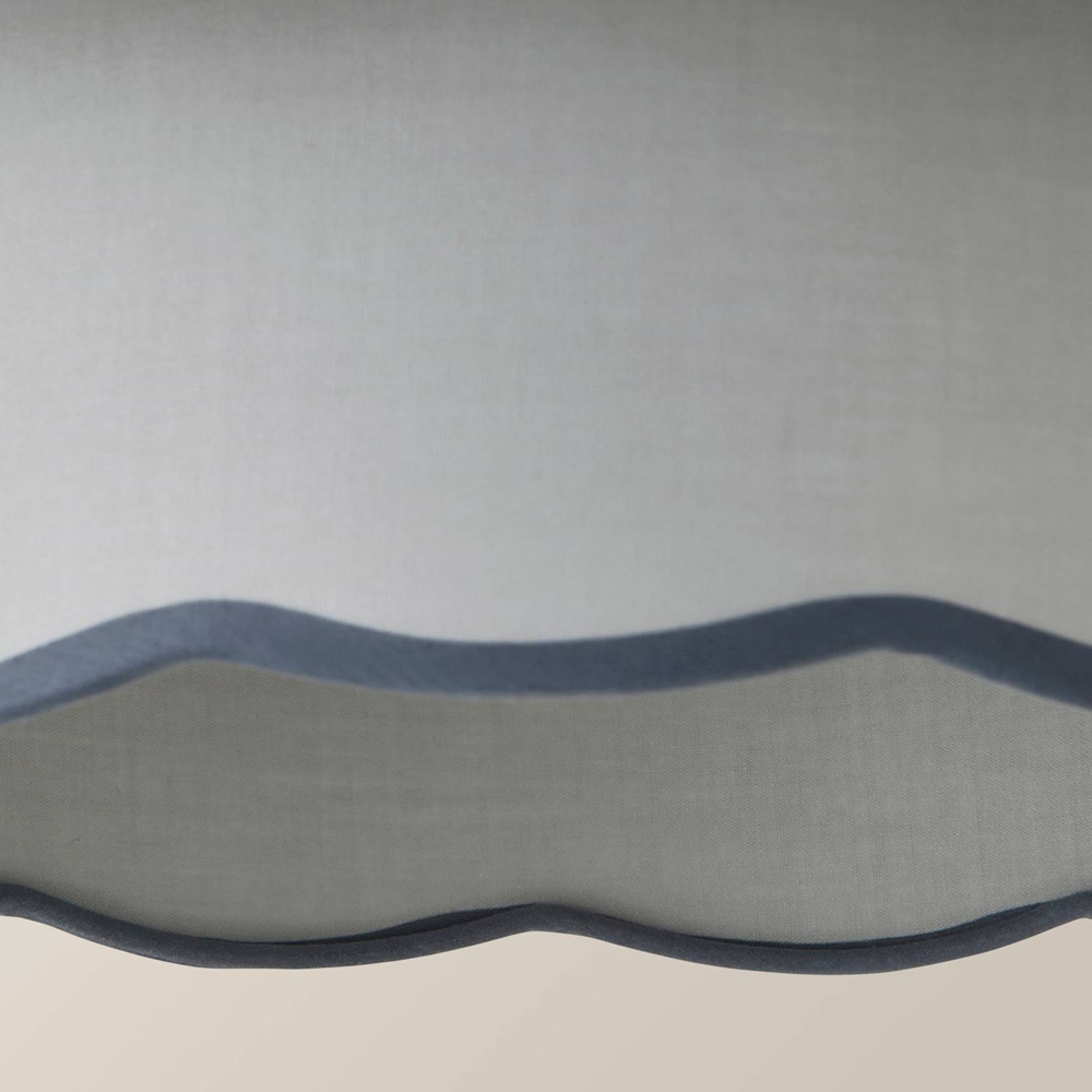 ValueLights Sloane 2 Tier Grey Colour Clash Scalloped Shade Image 4