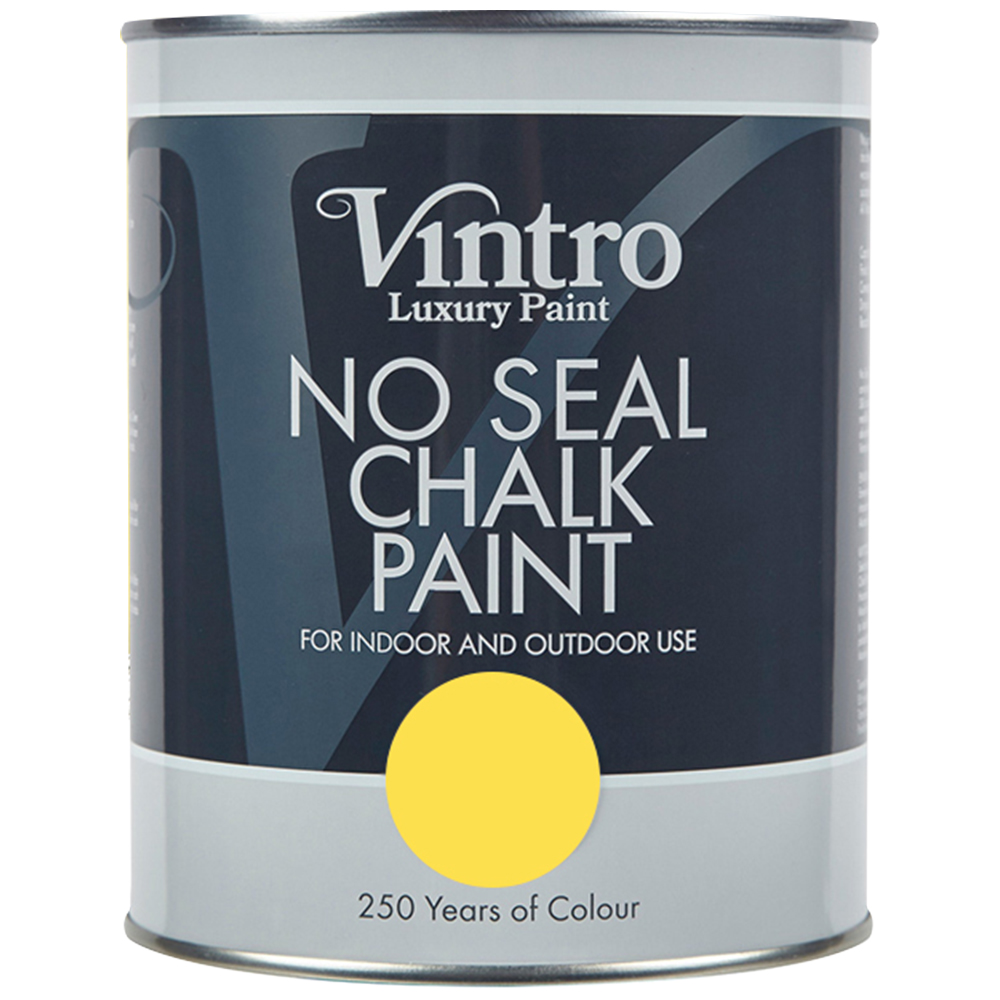 Vintro Paint Yellow Maiden No Seal Chalk Paint 1L Image 2