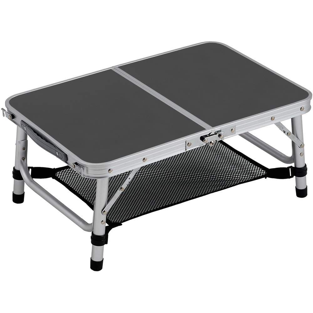 Living and Home 2ft Black Tri-Fold Aluminium Alloy Camping Table Image 4