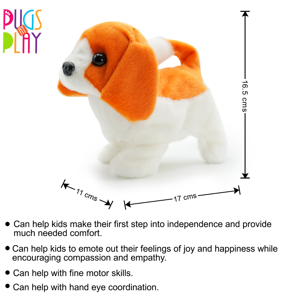 Pugs at Play Buddy The Beagle Interactive Walking Dog Plush Soft Toy Image 9