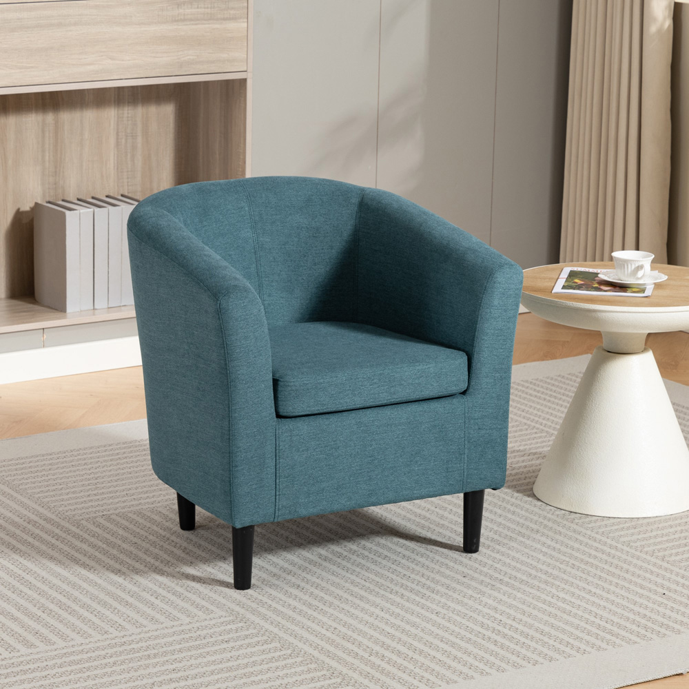 Artemis Home Beulah Teal Fabric Accent Chair Image 7