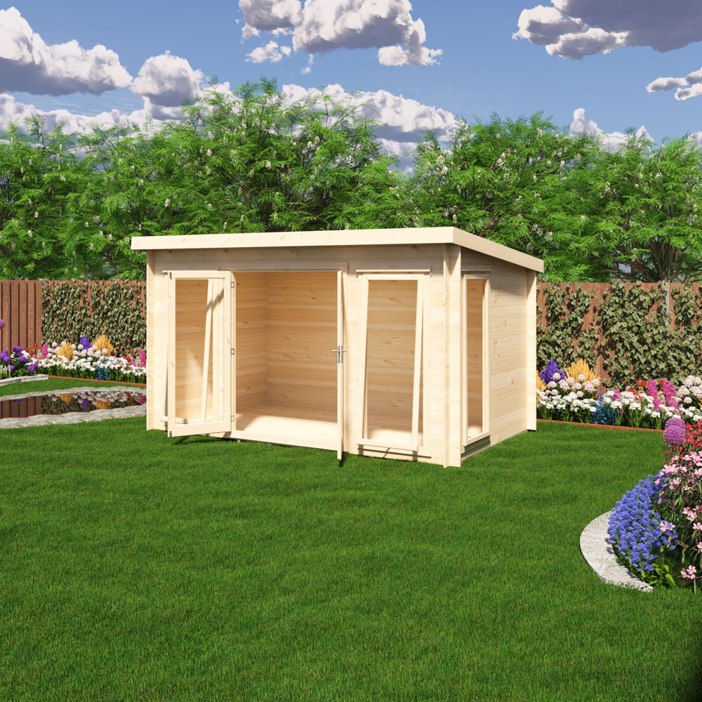 Shire Tilney 8 x 13ft Pent Garden Log Cabin Image 5