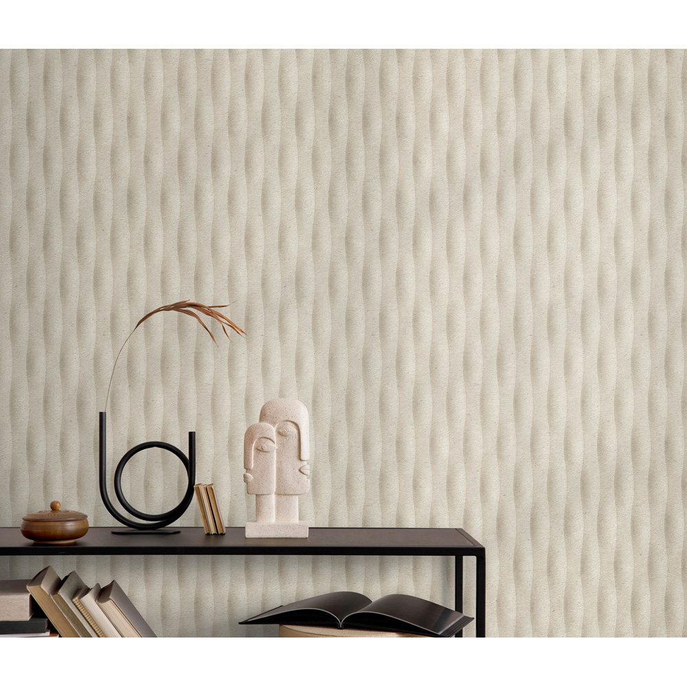 Erismann Concrete Illusion Beige Vinyl Wallpaper Image 6