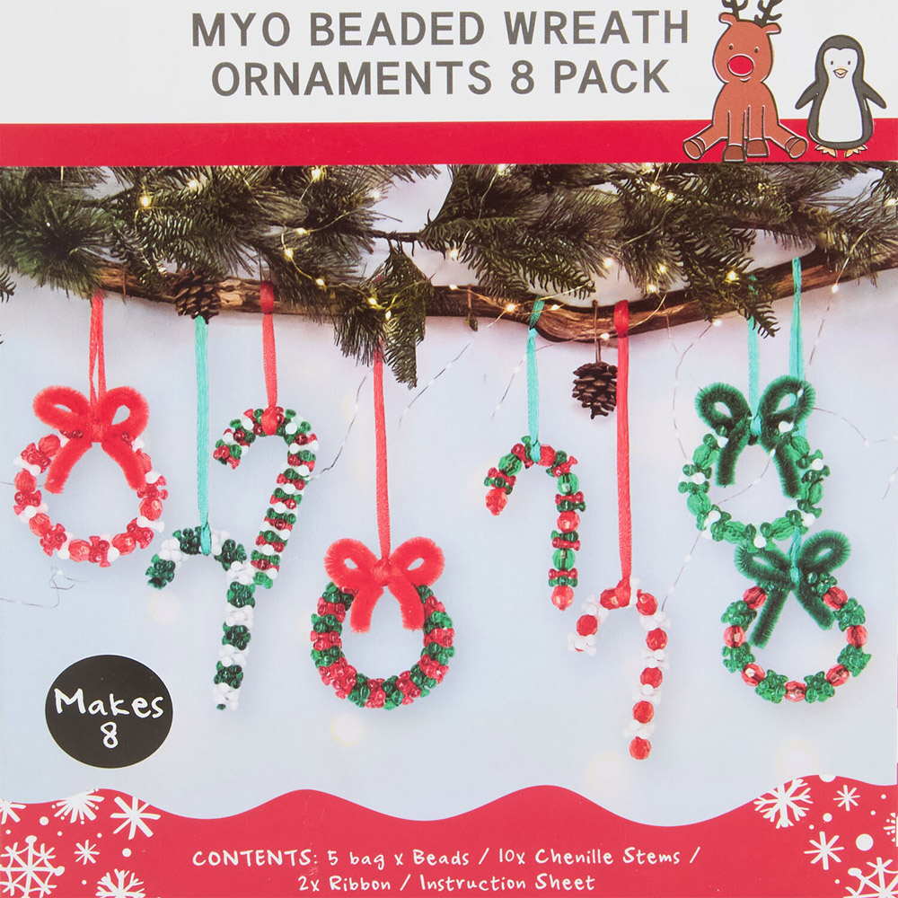 Make Your Own Beaded Wreath Ornaments Image 2