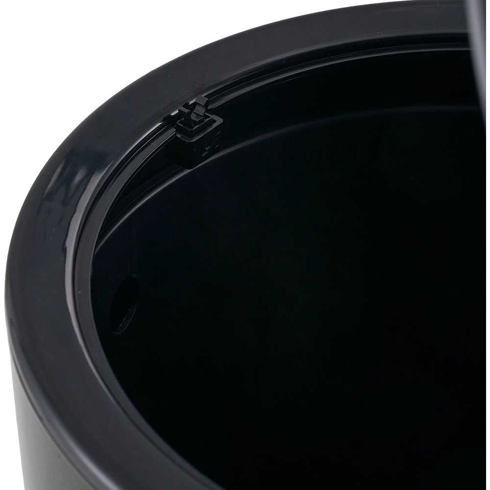 Living and Home Black Goblet Shape Rubbish Bin with Wheels 13L Image 6