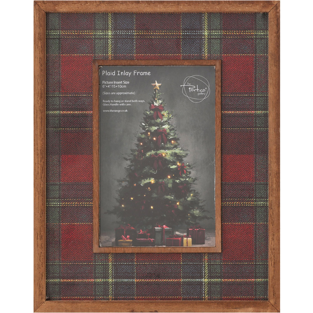 Plaid Inlay Photo Frame Image 1