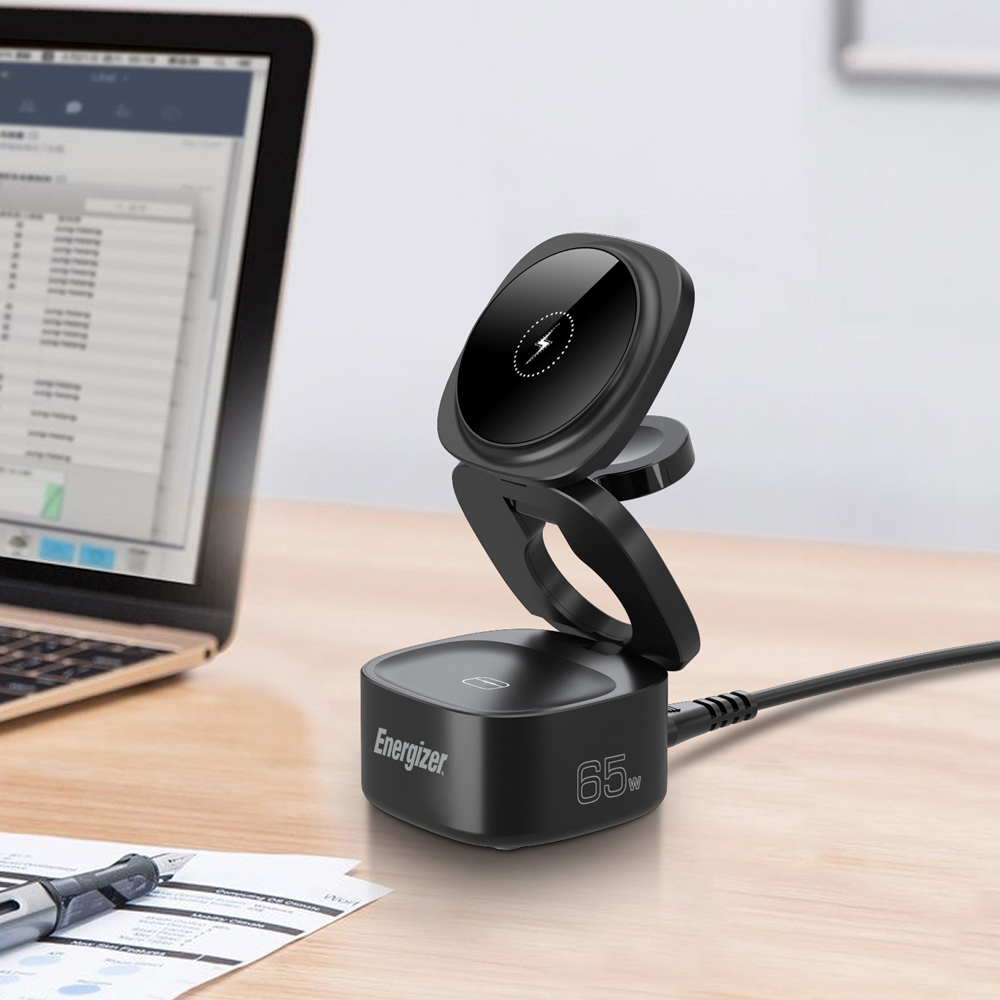 Energizer 5-in-1 Black QI Wireless Charging Stand with Dock 15W Image 2