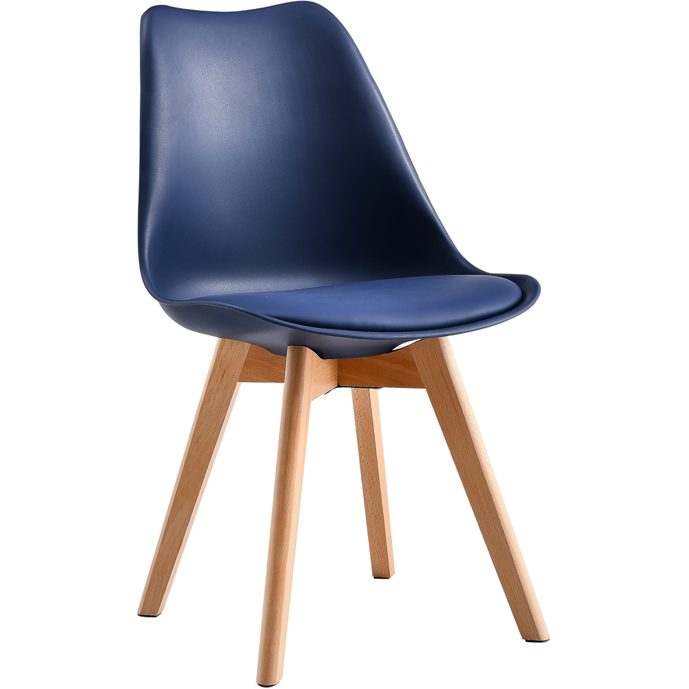 Eva Blue Padded Single Dining Chair Image 3