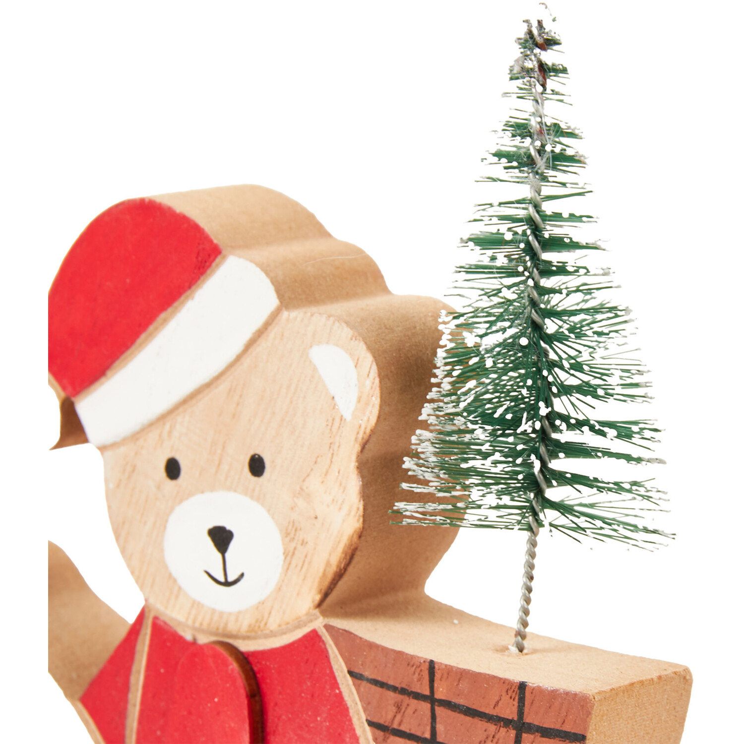Wooden Bear on Rocking Horse Decoration Image 3