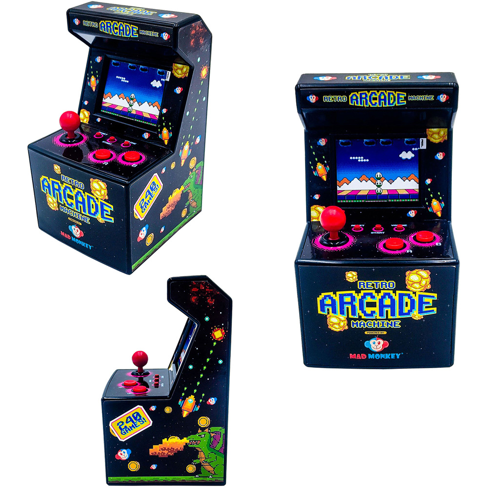 Mad Monkey 8-Bit Retro Mini Arcade Machine with 240 Games Image 4