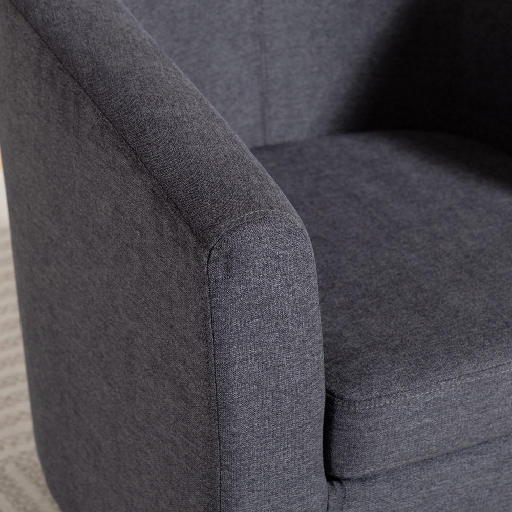 Artemis Home Beulah Charcoal Grey Fabric Accent Chair Image 2
