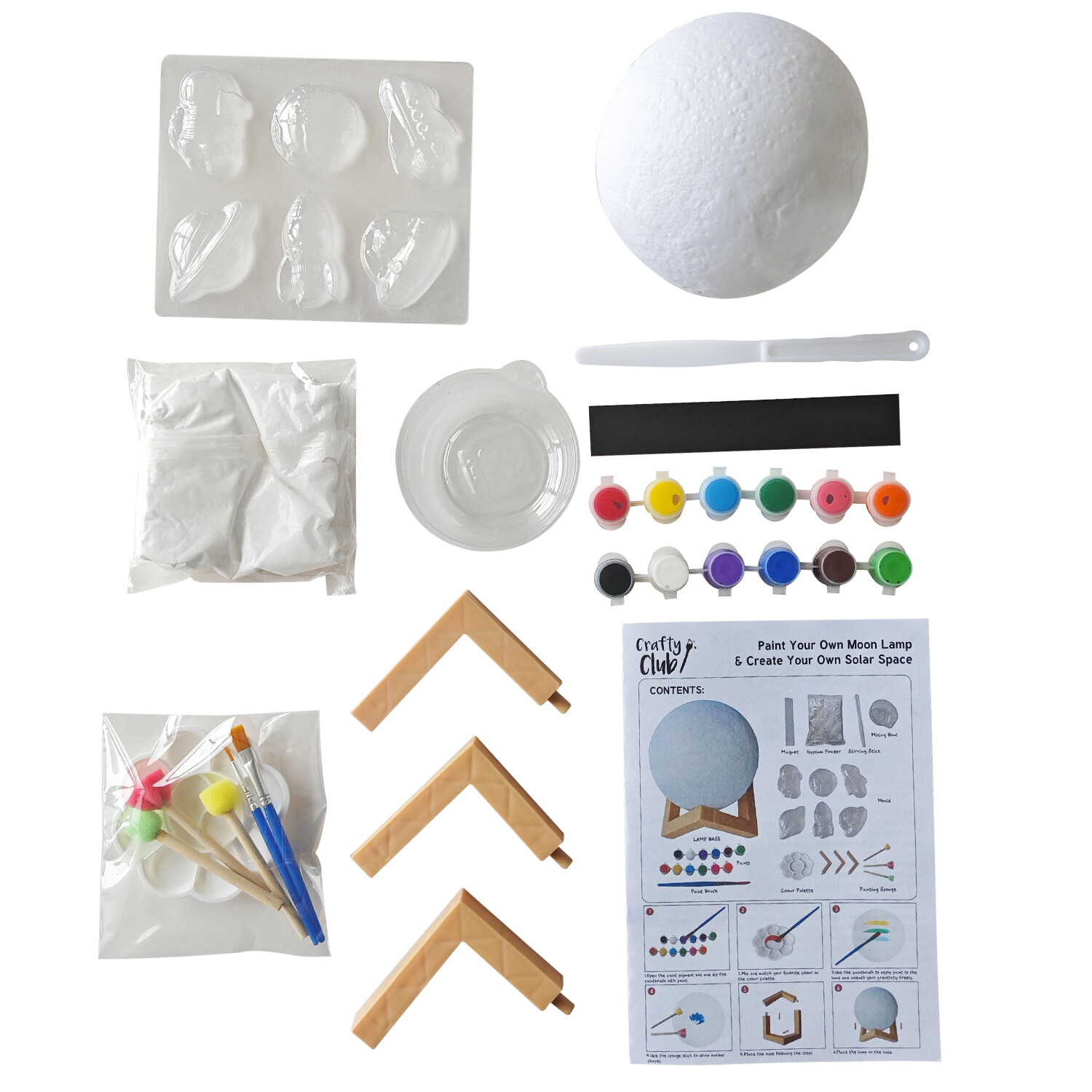 Paint Your Own Moon Lamp and Colour Your Own Solar Space - White Image 5
