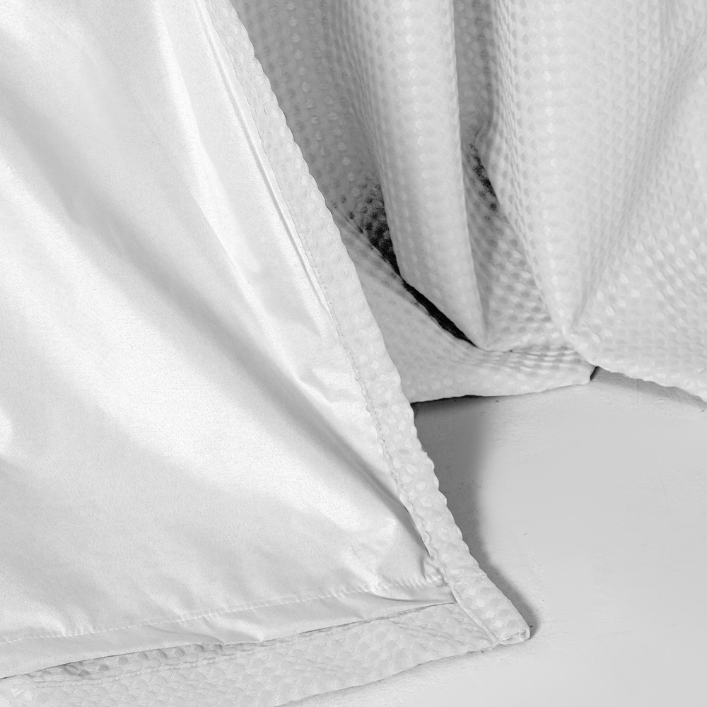 Velosso Waffle White Blackout Curtains 137 x 116cm Image 5