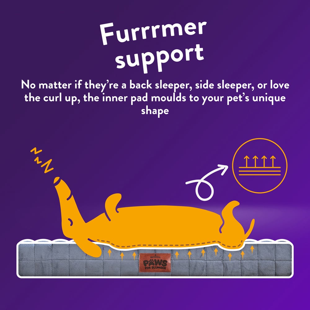 Slumberdown Medium Grey Orthopaedic Pet Bed Image 8