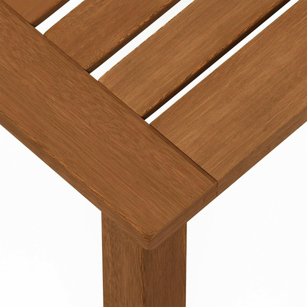Walplus Tioman Natural Hardwood End Table Image 6