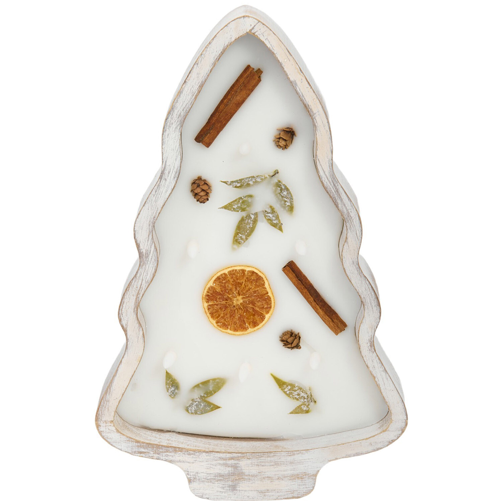 Tree Inclusion Wooden LED Candle Image 3