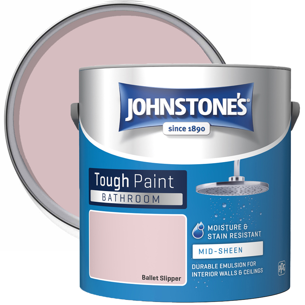 Johnstone's Bathroom Ballet Slipper Paint Matt 2.5L Image 1