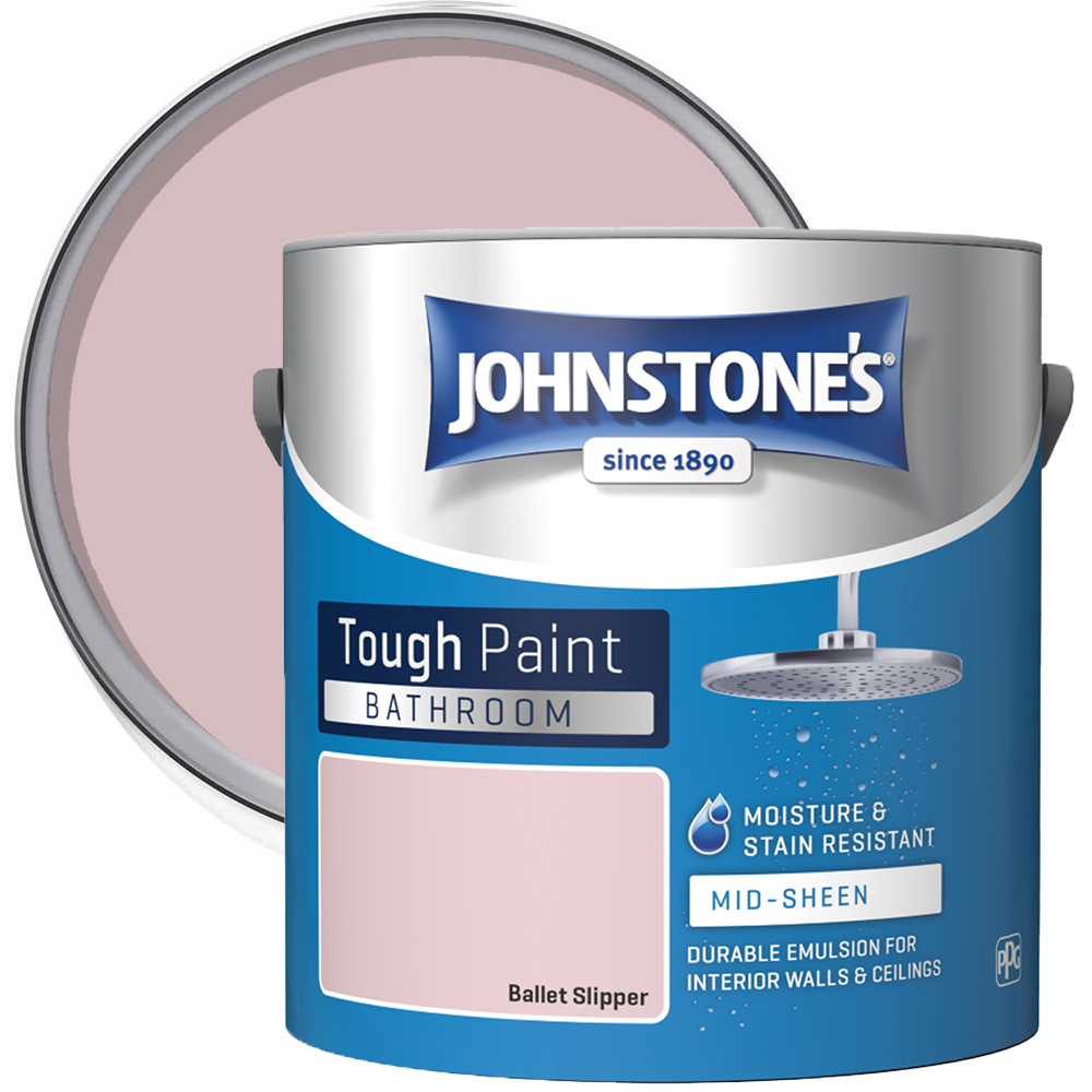 Johnstone's Bathroom Ballet Slipper Mid Sheen Paint 2.5L Image 1