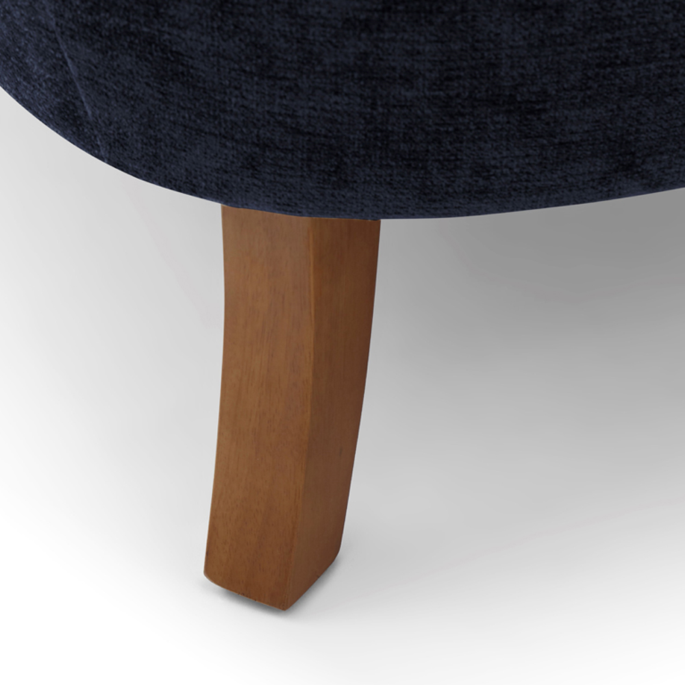 Roberta Navy Chenille Wingback Armchair Image 6