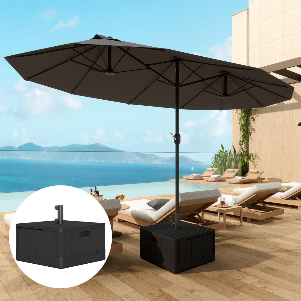 Outsunny Black Fillable Parasol Base Image 2