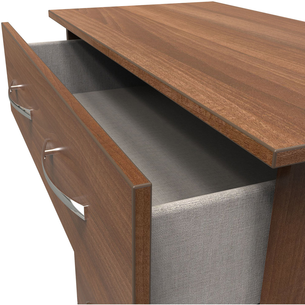 Crowndale Avon 5 Drawer Noche Walnut Chest of Drawers Image 6